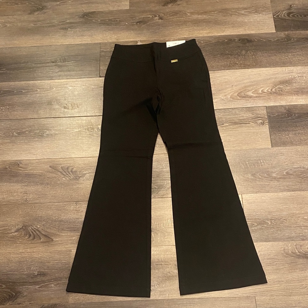 INC International Concepts Deep Black Flare Pants Size 2 NWT